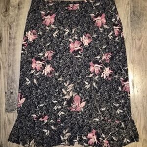 cute cottagecore floral midi/maxi skirt